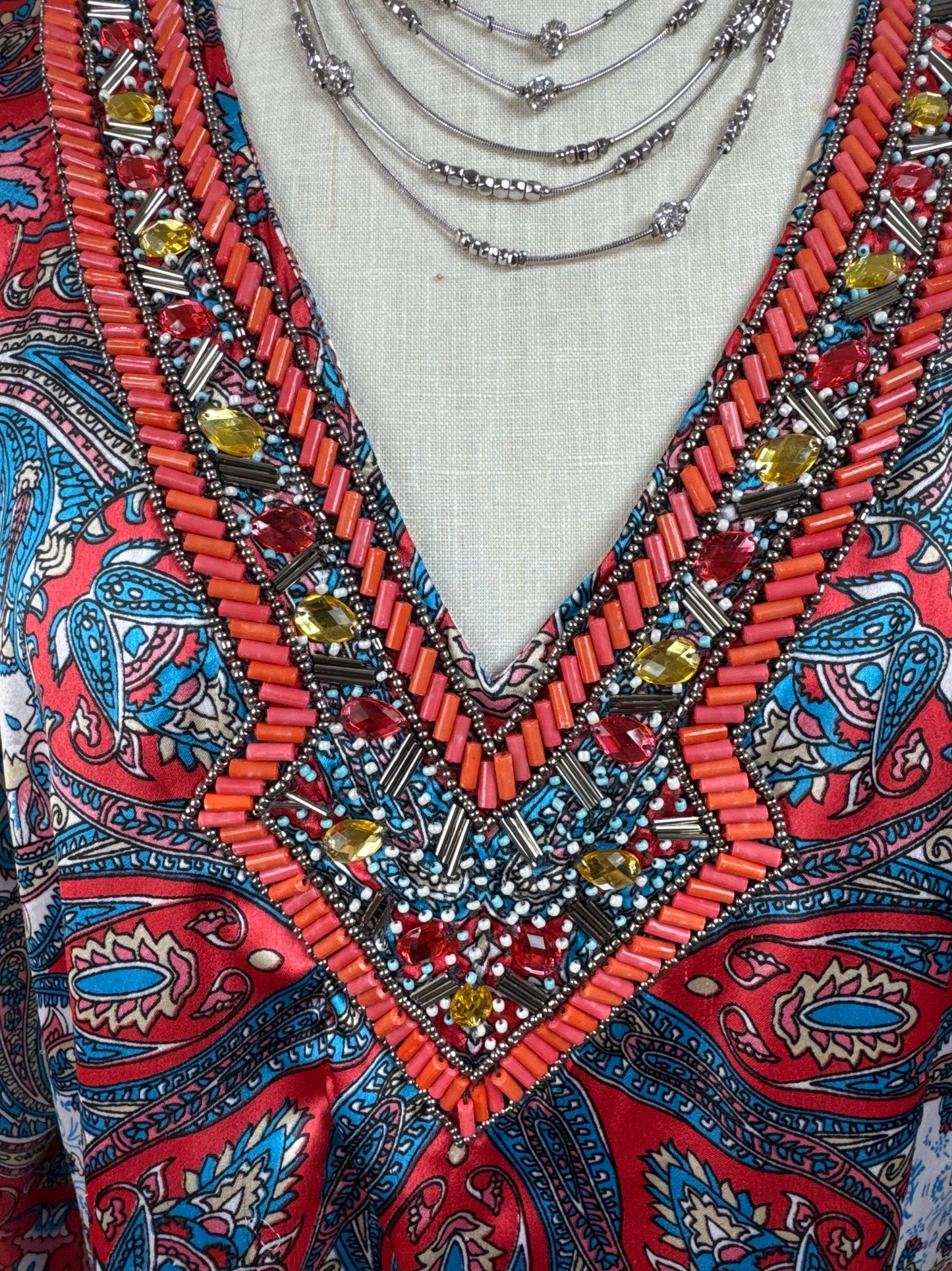 Size S/M Kaftan Multi-color