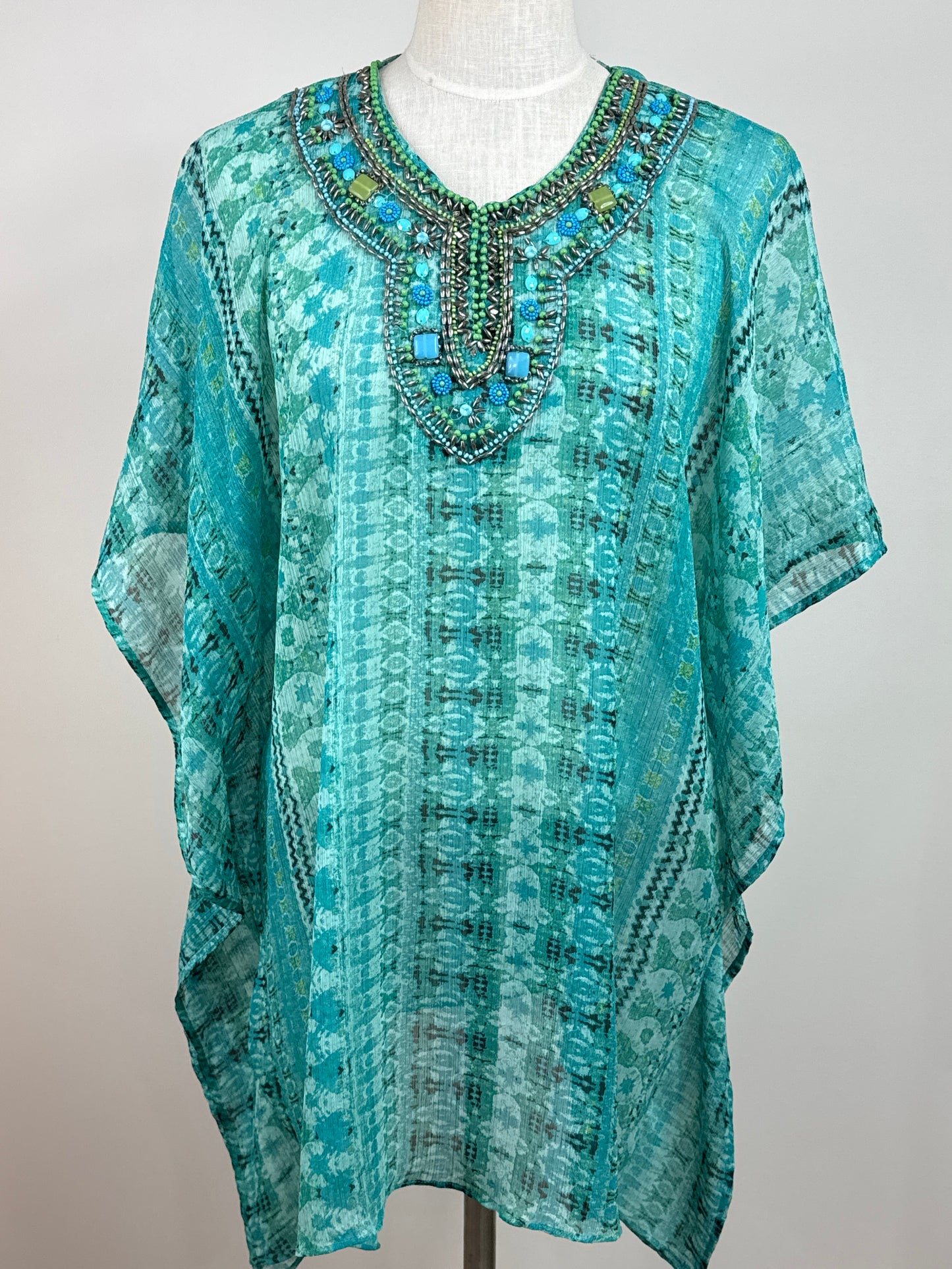 Size S/M Kaftan Tropical print