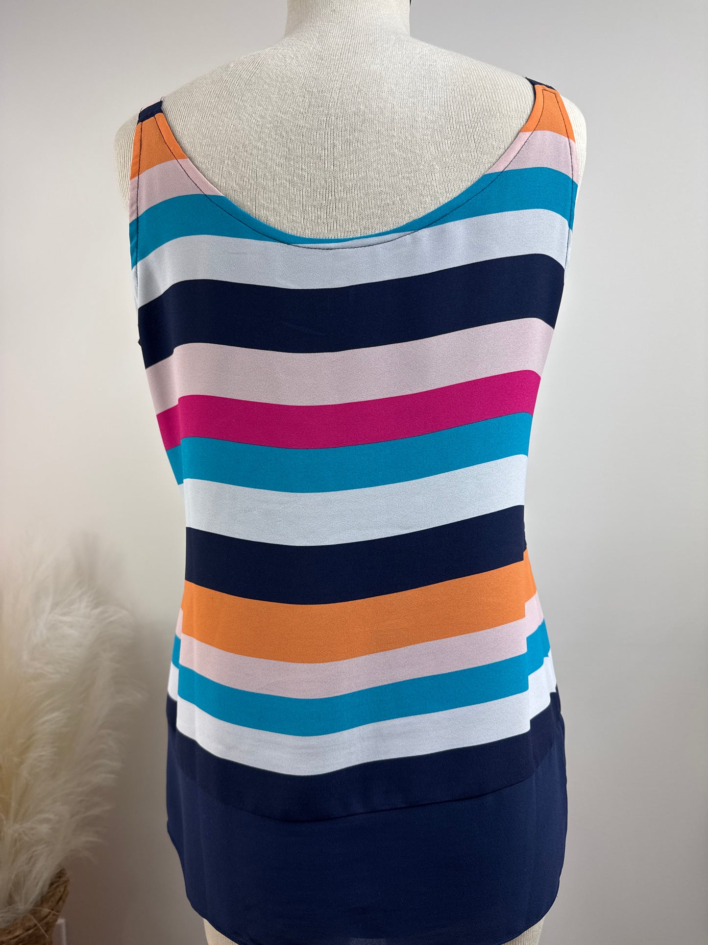 Size 0 Summer Stripe Tank Top
