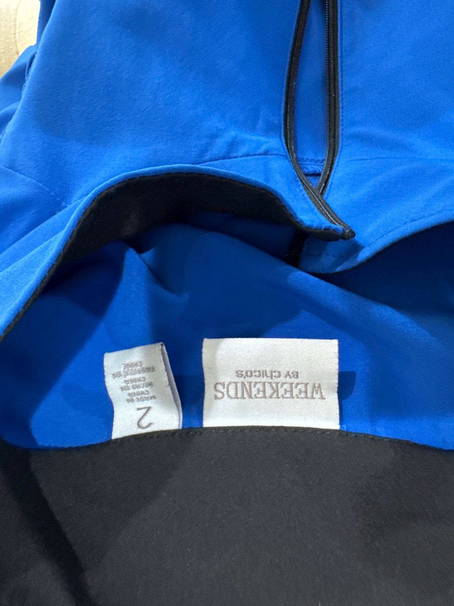 Size 2 Weekends Royal Blue Zip up jacket