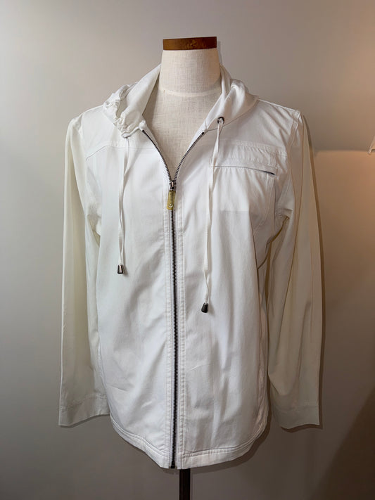 Size 2 Zenergy zip-up Off-White Jacket with pockets