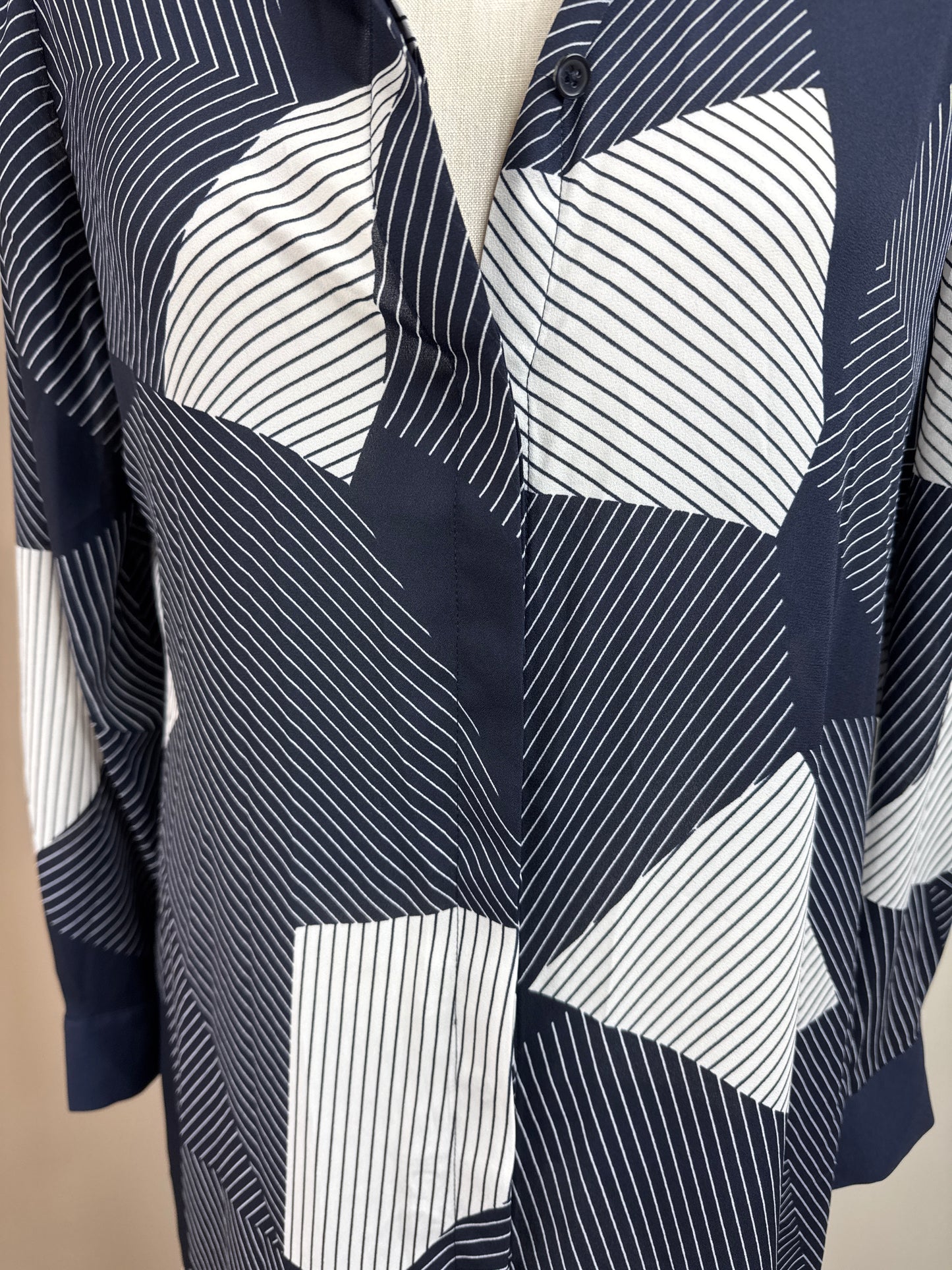 NWT Size 1 long button up 100% Polyester Dress