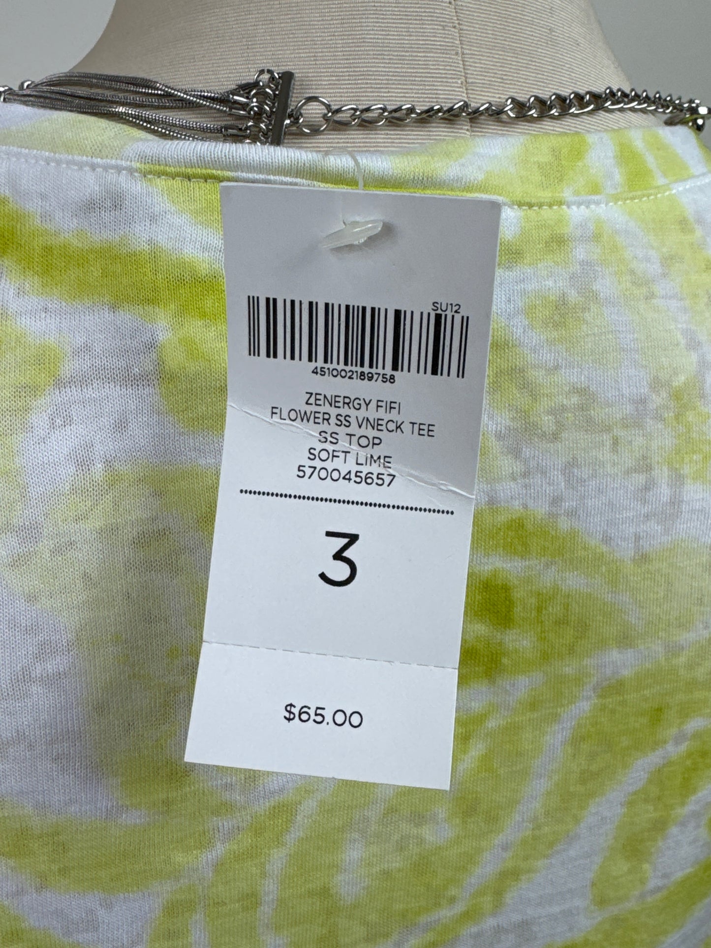 Size 3 NWT Zenergy Embellished t-Shirt
