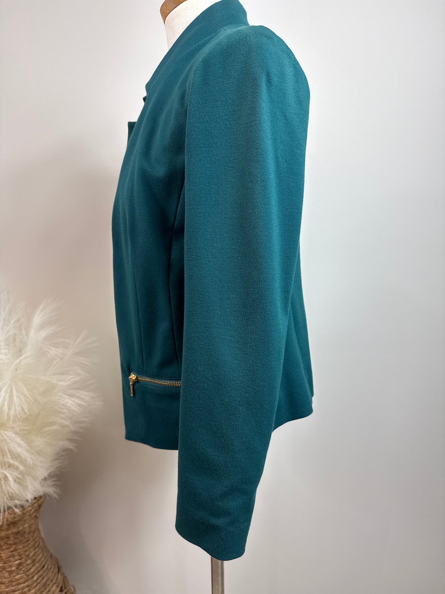 Size 0 Teal Green Blazer