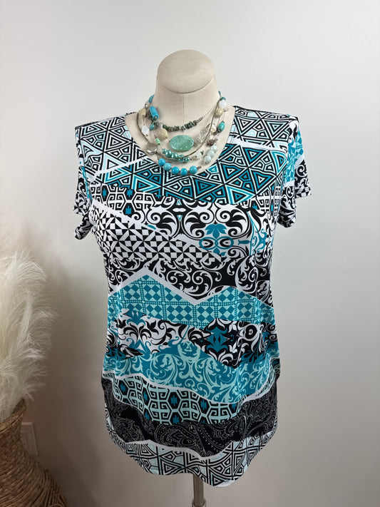 Size 1 Easywear Pull-over Short Sleeve Top