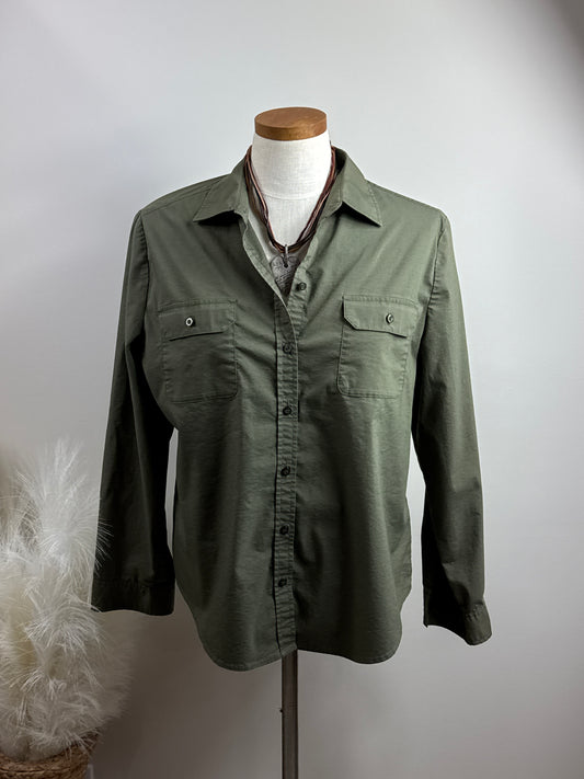 Size 2 Green Button up shirt