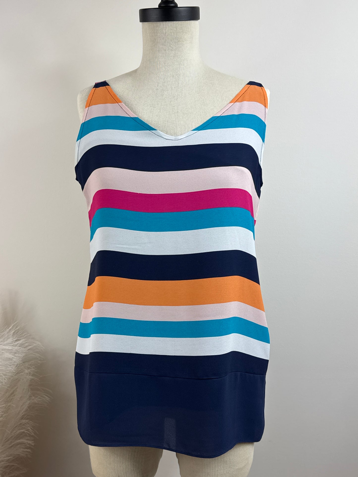 Size 0 Summer Stripe Tank Top