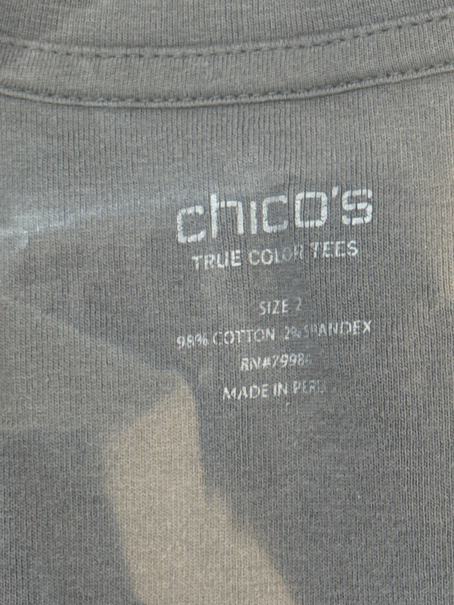 Gray Long Sleeve Top