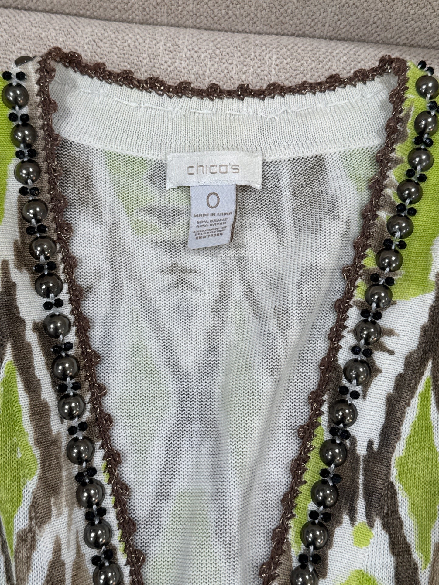 Size 0 Embellished Cardigan