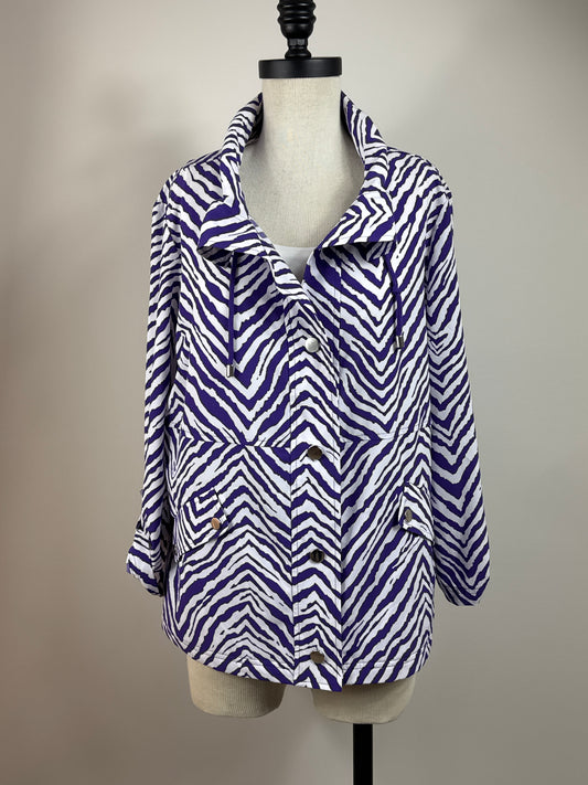Size 2 Zenergy Purple & White Jacket